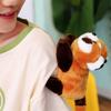 Stuffed Animals Magnetic Shoulder Plush Panda Tiger Clip on Shoulder Plush Doll Raccoon Decorative Animal Plush Toy Boys Girls
