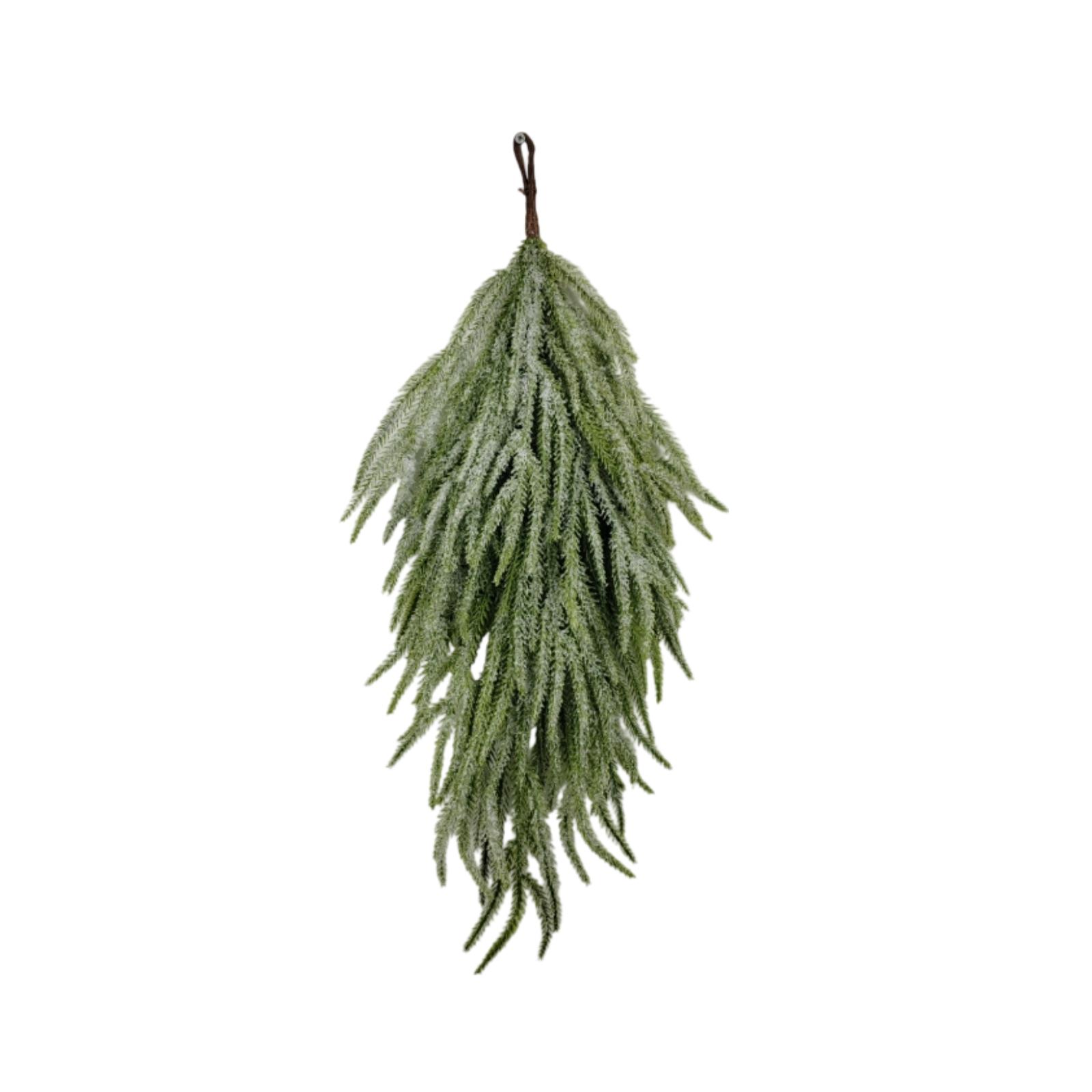 

2pc65cm Simulated Soft-Glue Norfolk Needle Wall Hanging Christmas Tree Upside Down Vine Green Plant Holiday Decoration One Size