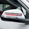 2 Stück Performance Sport Aufkleber Vinyl Auto Seite Flügel Rückspiegel Emblem Autoteil Dekoration für BMW X1 X3 X4 X5 X6 X7 E46 E90