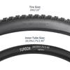 YunSCM Set of 2, 29x2.10 Tires, 54-622 Bicycle Tires + 28/29x1.75/2.40 Tubes with 32mm American Valves, Rim Tape, and Tire Levers, Y-2115