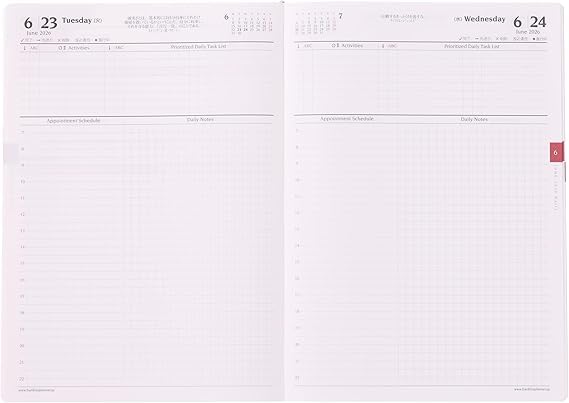 Franklin Planner Organizer, One Page Per Day, Starting April 2026, A5, Navy, PU 86769