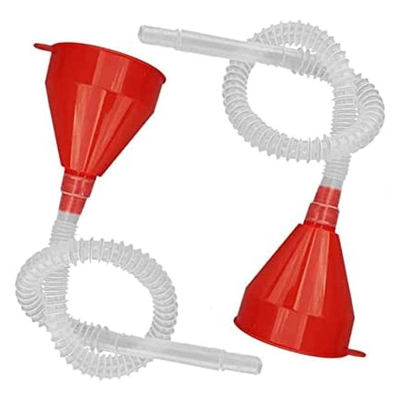 Car Refueling Funnel Detachable Telescopic Extension Long Hose Pipe Engine Gasoline Oil Filling Equipment Tools Auto Accessories
