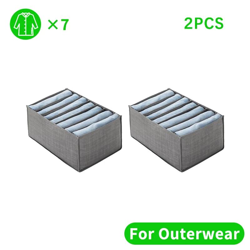 Closets Clothes Organizer Pants Jeans Storage Box Cabinet Organizer Drawers Underwear Socks T-Shirt Wardrobe Storage Organizers