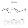 Dr. Lori's Ultra-Light Semi-Rimless Pure Titanium Eyeglass Frames for Myopia with Danyang Lens Fitting
