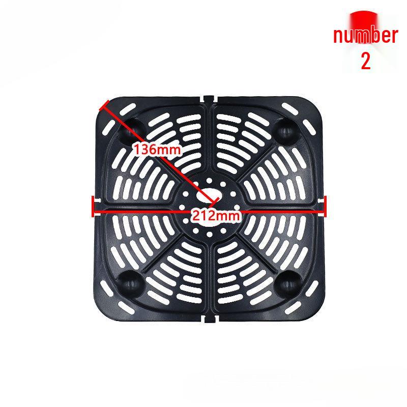 Air Fryer Basket with Oil Separator, Baking Pan Set, Grill & Filter Rack, Silicone Tray