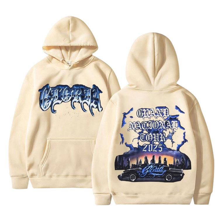 Rapper Kendrick Lamar & SZA Grand National Tour 2025 Hoodie Herren Damen Hip Hop Mode Übergroßes Sweatshirt Mann Lässige Streetwear