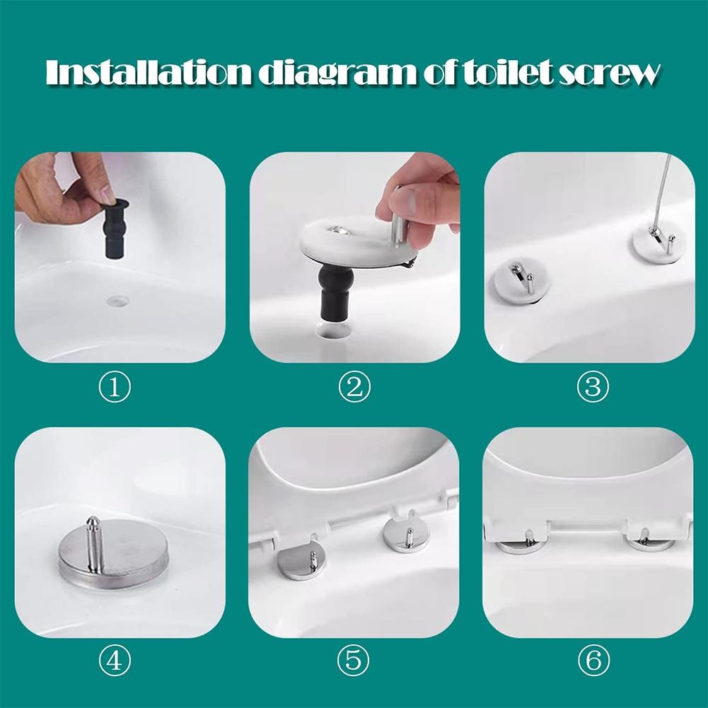 Toilet Seat Screw Hinges For Broken Old Toilet Seat