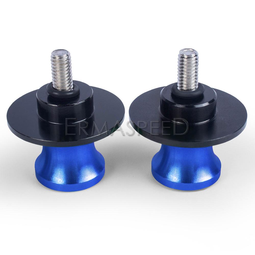 For YZF-R1 R6 R25 R3 R15 R125 Motorcycle Stand Screws 6mm Motorcycle Swingarm Spools Slider Stand Screw CNC Aluminum