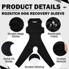 Dog Surgery Recovery Sleeve Rear Right Left Leg, Pet Prevent Licking Wound Elbow Brace Protector, Dog Recovery Suit Cone Collar Alternative for Sprain