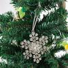 Metal Christmas Snowflake Pendant Super Shiny Hanging Christmas Tree Pendant Rhinestone Xmas Decorative Snowflake For Home