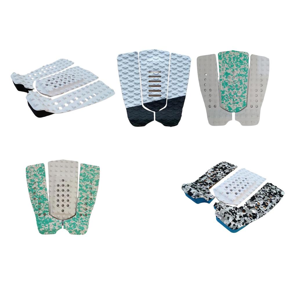 3pcs Surfboard Traction Pad Anti Slip Back EVA Deck Grip Mat