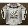 2026 Summer Retro Honda Racing Men's #1 Jet Lawrence Jersey Motorcycle Men's Breathable Quick Drying Fashion Casual Long Sleeve