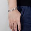 New Trendy 12 MM Bracelet Curb Cuban Chain Bracelet Classic Width Chain 925 Sterling Silver Bracelet for Men Women Jewelry Gift