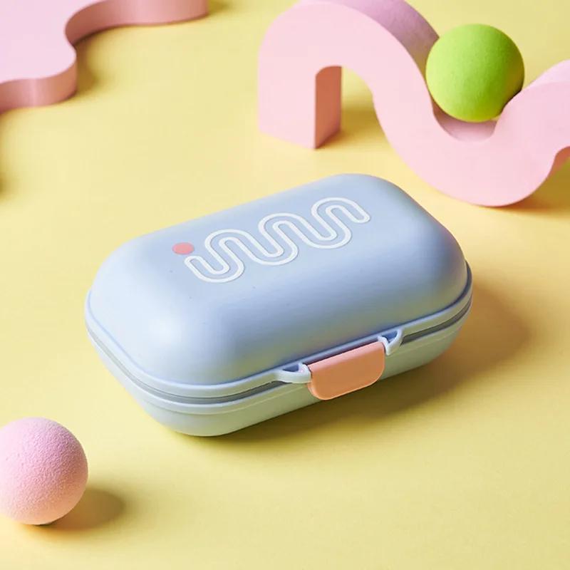 Portable Drainage Soap Box with Lid for Travel Small Soap Box Student Dormitory Soap Box Mini  and Carrying Soap sheets