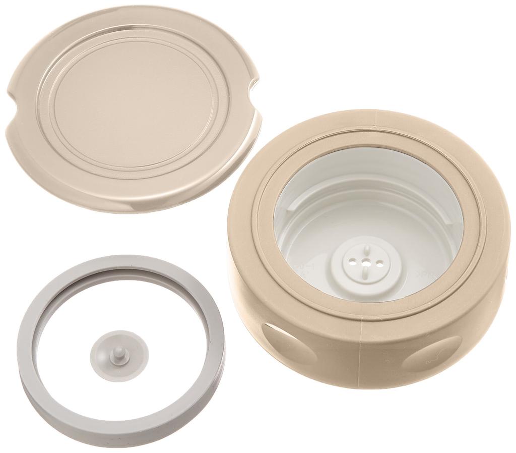 ZOJIRUSHI Stainless Steel Food Jar, 350ml, Cream, SW-EE35-CC