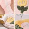 Highly Absorbent Floral Hand Towel Gentle Plush Fabric Hanging Towel Quick Drying For Sensitive Skin Households