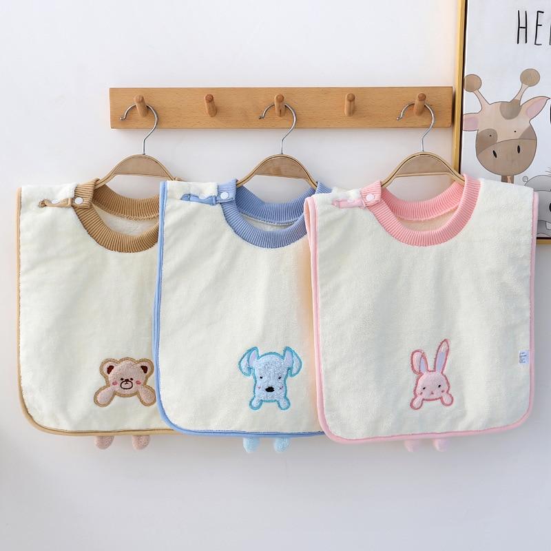 

Многофункциональный детский нагрудник с милым мультяшным животным, полотенце для мытья лица для ребенка Kawaii, водонепроницаемое полотенце для зубной щетки для детей 2-6 лет