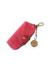 Genuine Leather Key Shrunken for Men and Matching Perlinger Leather with Herringbone Lining [mauve] Case, Calfskin, Women, Looks, (Pink)