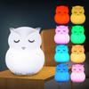 Penguin, Fox, Owl, Monkey Small Night Light: Novel and Unique Silicone Lamp, Creative Ambient Color-Changing Light