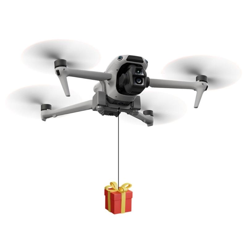 Precisions Payloads Delivery Air Dropping Thrower for Air 3 Drones Landing Gear and Long Release Mechanism
