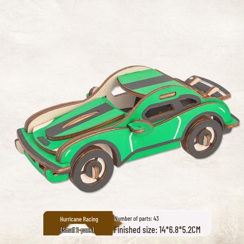 3D Holzpuzzle Modellspielzeug für Kinder ab 6 Jahren - Handgefertigtes Lernspielzeug