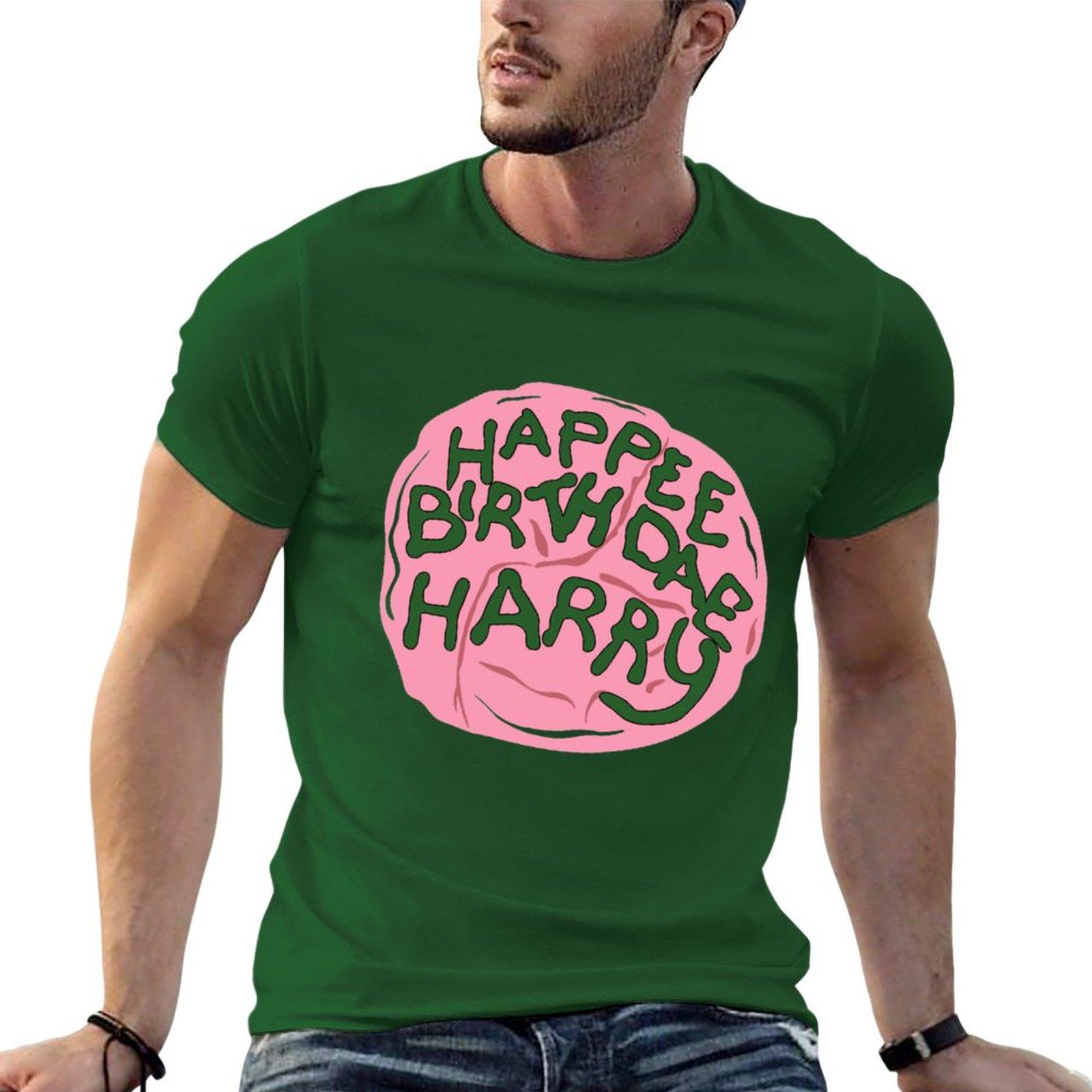 New Happee Birthdae Harry T-Shirt new edition t shirt funny t shirts plain white t shirts men 4XL