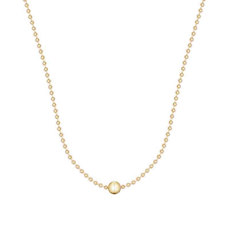 Verte [925 Silber] Un.silver.176 / ave Kugelkette (Gold)
