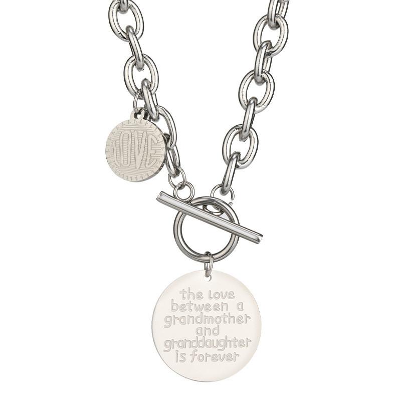 Steel Titanium Versatile Letter Necklace For Women With Contemporary Design Ideal For Weddings Travel And