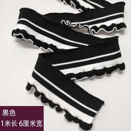 Rib Cuffs Striped Fabric For Hoodie Garment Collar Bottom Hem Decor Knit Fungus Webbing Cuffs Clothing Sewing Accessories