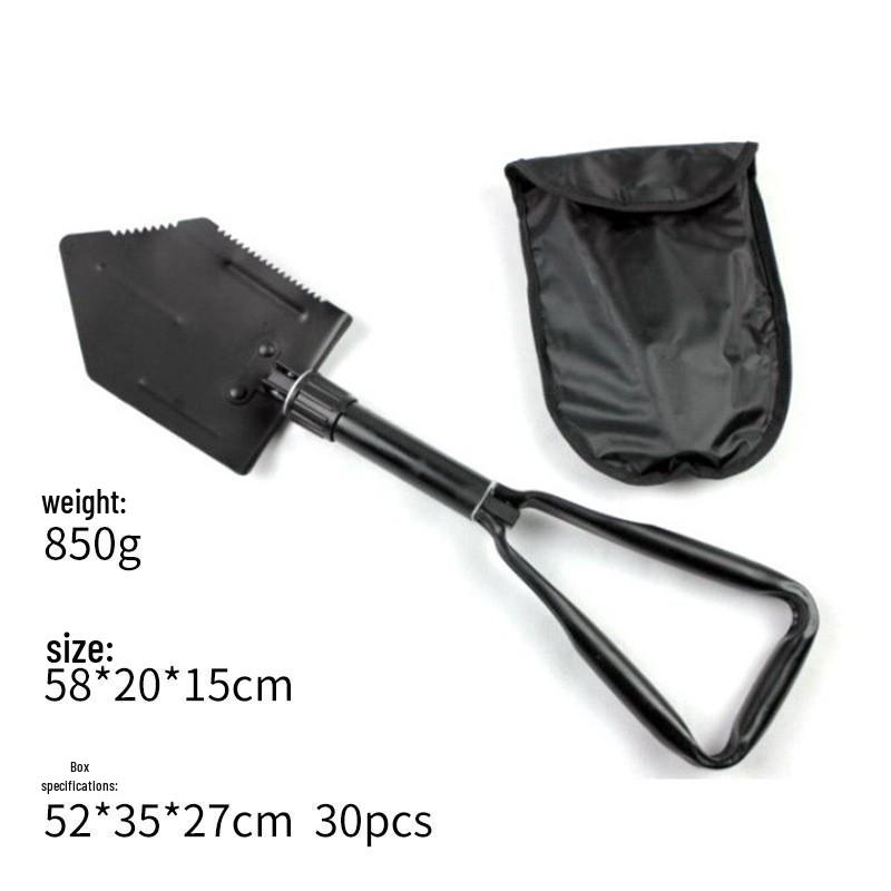 Compact Multifunctional Folding Shovel/Pick for Outdoor Camping and Engineering