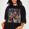T-shirt Pitbull Vintage Pitbull Bootleg Pitbull Hip Hop T-shirt Rap Vintage Anni '90 Retro Tshirt