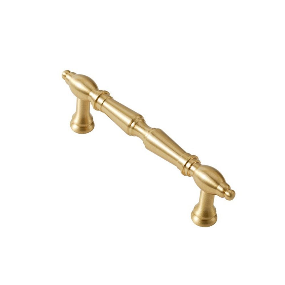 Solid Brass Furniture Handles Brushed Antique Brass Drawer Knobs Retro Cabinet Pulls For Wardrobes