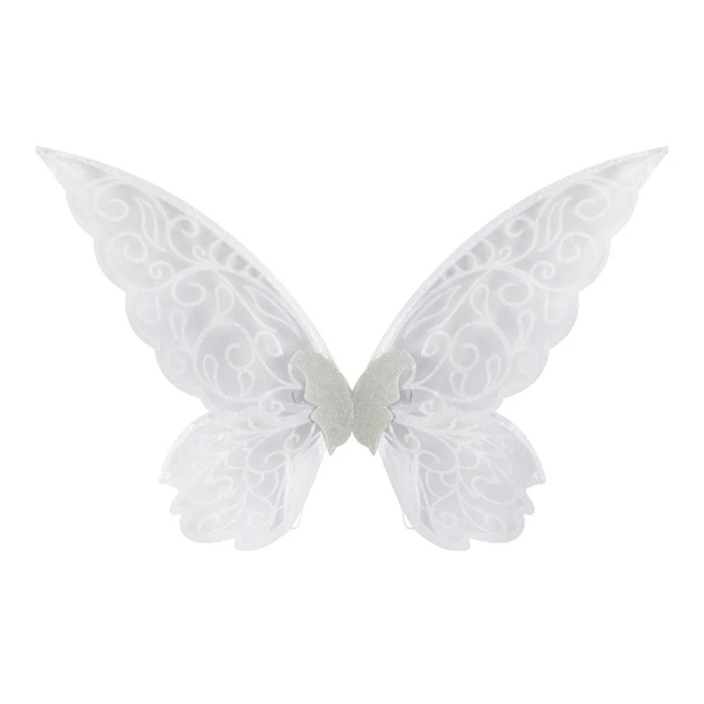 Fantasy Colorful Butterfly Fairy Wings Organza Sparkle Cosplay Wings Handmade Elf Wings Costume for Adult Kid