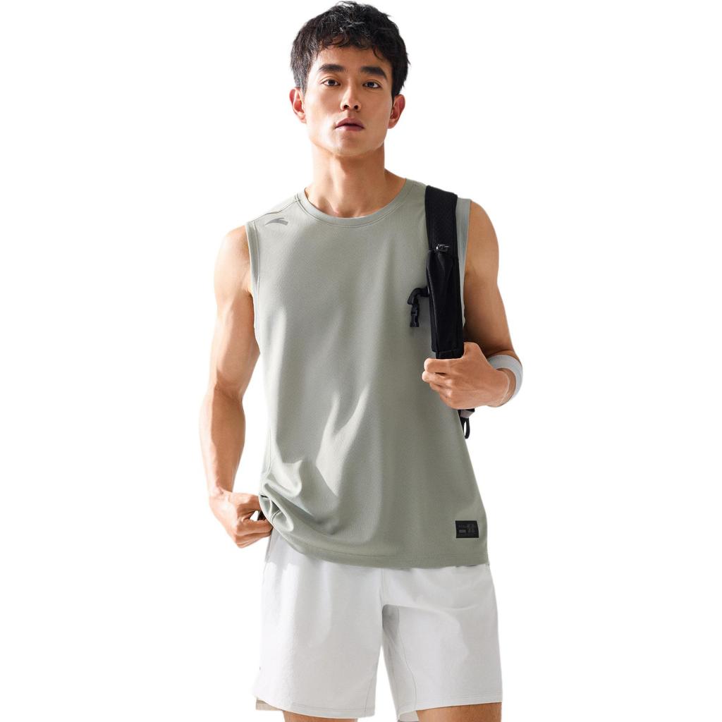 Anta Simple Round Neck Casual Versatile Breathable Sports Vest Men tops 952627111-4