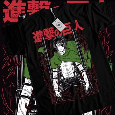 Tendance Quatre Saisons 2025 Cosplay Unisexe Hange Zoe T-shirt Attaque des Titans AOT Anime Manga Levi Eren Saison 4 T-shirts Graphiques