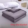 Solid Color Waterwashed Cotton Thin Summer Blanket For Home Children And