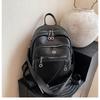 Backpack Women's Backpack Soft Leather New Casual Versatile Fashion Premium Large Capacity Commuter Shoulder Bag