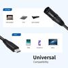 JUNSUNMAY 1m Type-C Male to Female XLR Microphone Audio Cable Adapter for Mobile Phone/Tablet/Laptop