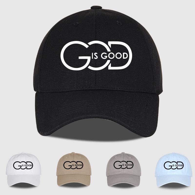 Mlfo God Is Good Printed Soft-Top Baseball Cap Spring/Summer Baseball Cap Outdoor Sun Protection Hat, Fishing Hat Unisex