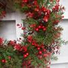 Artificial Christmas Wreath for Front Door Decorations Outside Holiday Garland