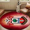 1PC Rug Fc Crest Design Round Mat Home Decor, Chair Rug For livingroom,Bedroom, Doormat Home Decor Birthday Gift Christmas Gifts