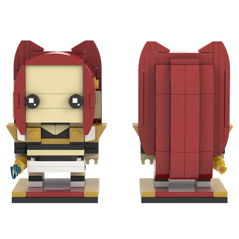 MOOXI K-Pop Demon Hunters BrickHeaded Set MOC Bricks Rumi Mira Zoey Lion Crow Figures Model Adult Building Blocks Kids Toys Gift