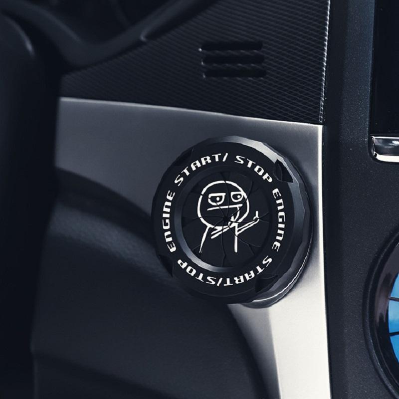 

Крышка переключателя зажигания автомобиля, кнопка запуска одним нажатием, вращающийся защитный колпачок, кольцо остановки запуска мотоцикла, декоративная наклейка для интерьера