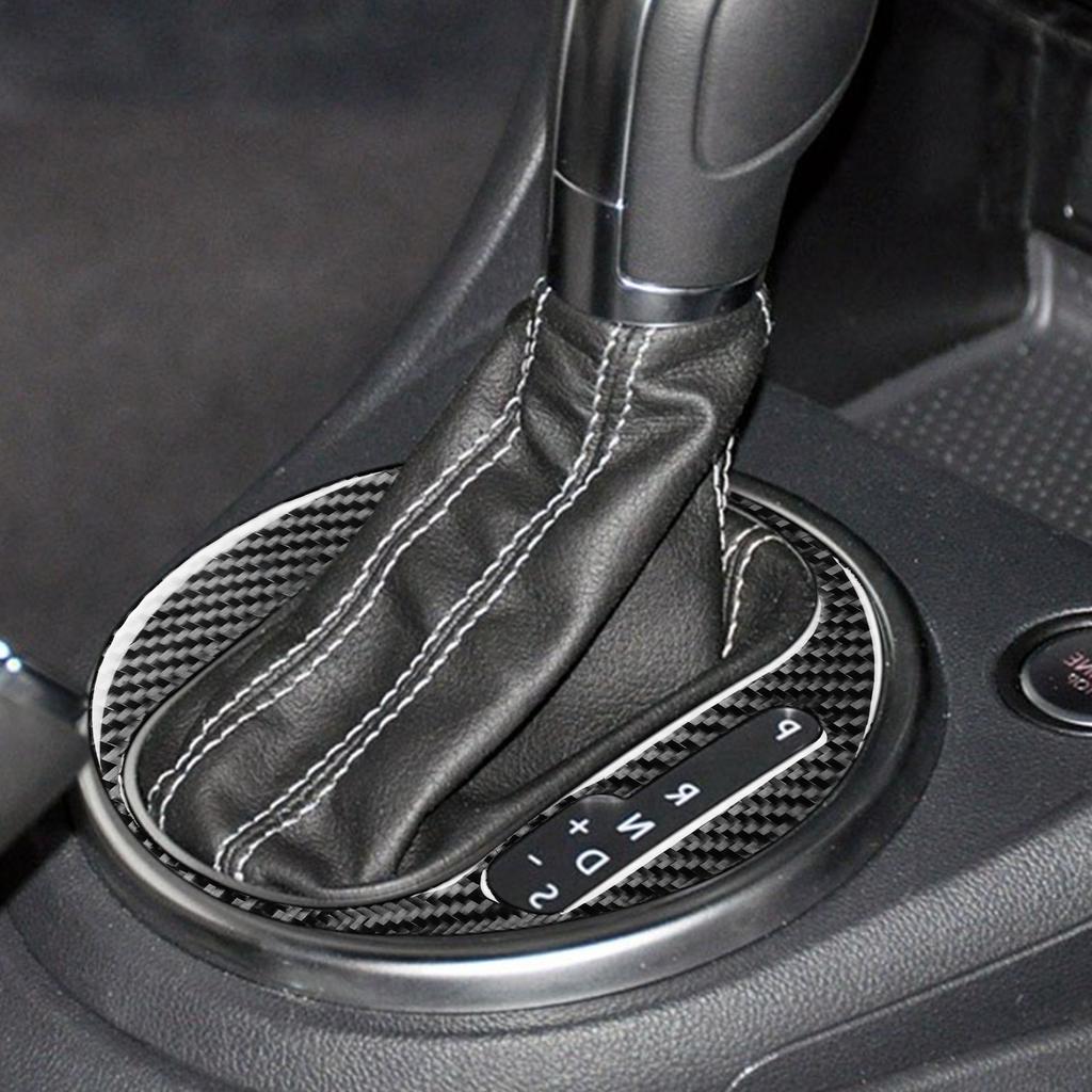 For Volkswagen Beetle 2012 2013- Gear Panel Inner Frame Decoration Sticker Decal Cover Trim Car Accessories Carbon Fiber