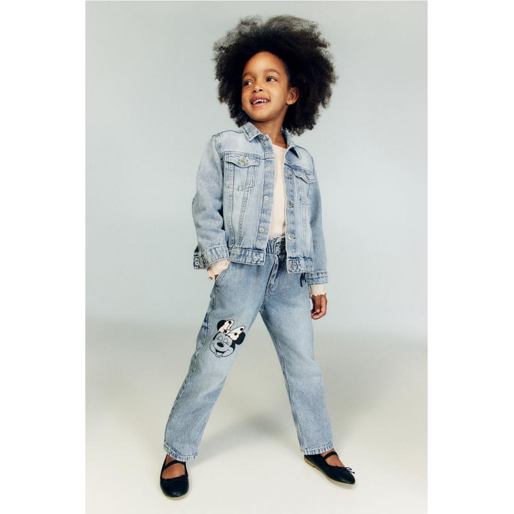

Джинсы HM Relaxed Fit Paperback Light Denim Blue Minnie Mouse