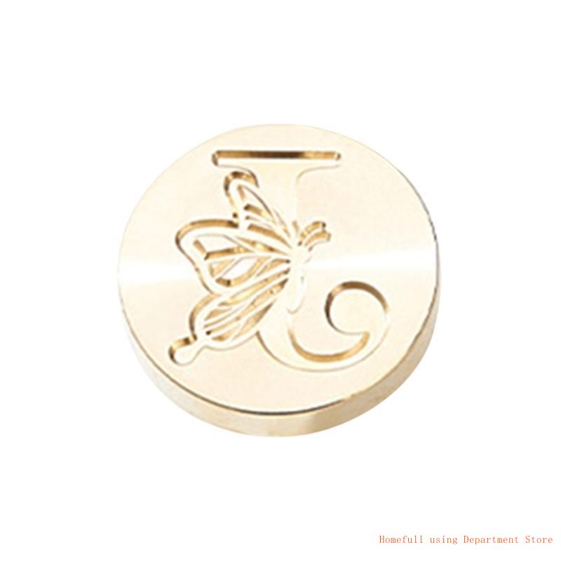 Butterfly Letter Pattern Wax Stamp Head, Sealing Wax Stamp Head Replacement