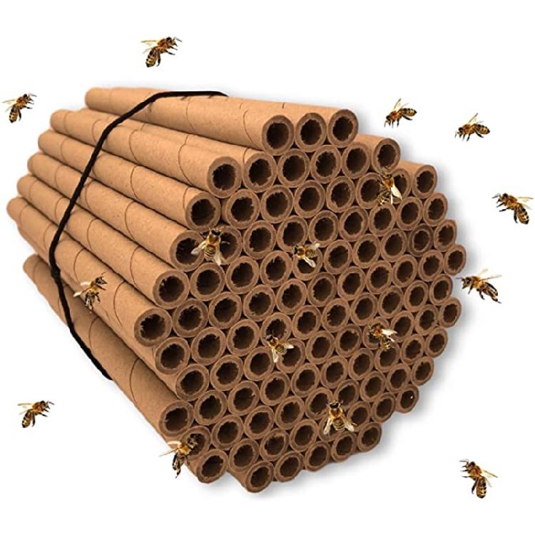 50 Pcs Mason Bee Tube Refills for Beekeepers House Garden Pollinator Bee House