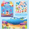 Reusable New Sticker Book For Kids - Cartoon Animal Vehicle Themed Busy Toy Gift For Boys  Girls Educational Fun