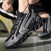 Men's Trendy Color Block Chinese Landscape Lace Up Blade Sneakers With Assorted Colors, Casual Outdoor Walking Shoes