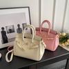 Premium Lychee Pattern Lock New Hot-selling Platinum Bag Size Portable Shoulder Oblique Span Women's Bag